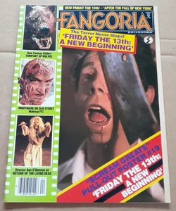 Fangoria Magazine #44 Friday The 13th A New Beginning Cover and poster! Nice! - Picture 1 of 12