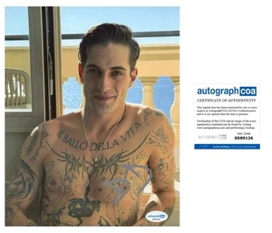 DAMIANO DAVID SIGNED 8x10 FOTO MANESKIN SINGER AUTOGRAMM - ACOA COA - Bild 1 von 1