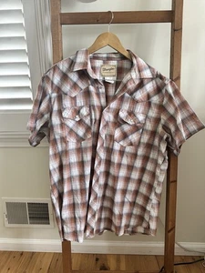 Vintage Wrangler Hemd Herren XL gestreift Western Pearl Snap Cowboy - Bild 1 von 3