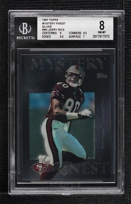 1997 Topps Mystery Finest Silver Jerry Rice #M5 BGS 8 HOF - Imagem 1 de 2