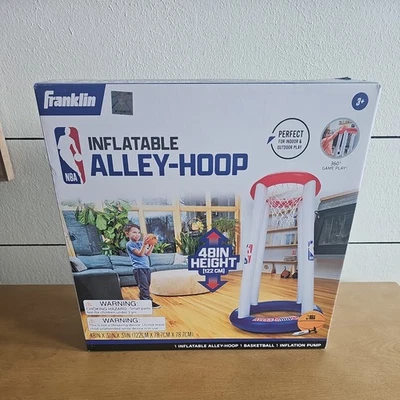 Juego de aro de baloncesto de juguete inflable Franklin Sports NBA Alley-Hoop para niños Foto 1 de 4