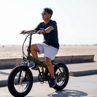 Bicicleta Eléctrica Plegable Tracer Coyote 500W 20"" 48V/13Ah 25 MPH 7 Velocidades Neumáticos Grasos Foto 1 de 2