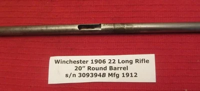 Tubo cargador exterior Winchester 1890 y 1906 22 S, L y LR parte 6190-c1912 Foto 1 de 4