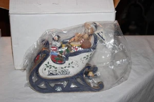 Figura de 9" Danbury Mint Penn State Nittany Lions Santa Claus de 9" sin usar, en caja rara - Imagen 1 de 16