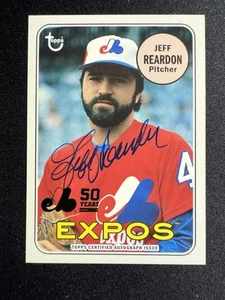 2019 Topps Archives JEFF REARDON AUTO /99 Green Foil MTLA-JR Expos 50th Anniv. - Picture 1 of 3