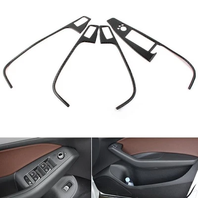 Tapa de botón de interruptor de ventana interior de fibra de carbono para Audi Q5 2009-2017 2016 Foto 1 de 4