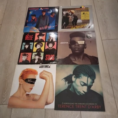 6x 80s LPs Eurythmics, Thompson Twins, Adeva, Belle Stars, Terence Trent D'Arby - Image 1 of 4