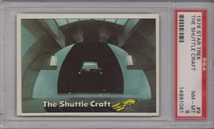 The Shuttle Craft 1976 Topps Star Trek PSA 8 NM-MT Graded Card #9 - Picture 1 of 2
