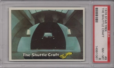 The Shuttle Craft 1976 Topps Star Trek PSA 8 NM-MT Graded Card #9 - Image 1 of 2