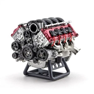 For Adults V8 Engine Full Assembly Model Kit Internal Combustion DIY Hobby - Picture 1 of 16