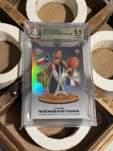 2023-24 Topps Now Victor Wembanyama Beckett 9.5 Gem Mint Rookie RC - Picture 1 of 2