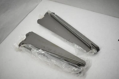 Heavy Duty Steel Shelf Brackets Gray 15 Pack Slotted Standard Gondola 14" L - Image 1 of 4