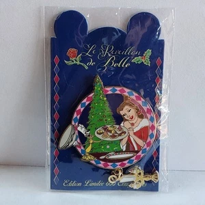 Disneyland París 2016 Belle y Lumiere de la Bella y la Bestia Pin Colgante Le600 - Imagen 1 de 2