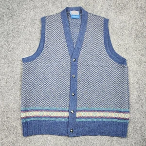 Vintage Pendleton Sweater Vest Mens XL Wool Country Traditionals Made USA 90s - Picture 1 of 8