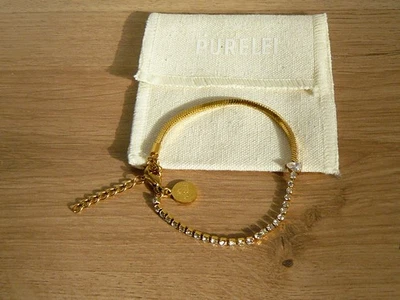 Armband vergoldet mit Steinen von Purelei in Geschenkbox - NEU - Bild 1 von 4