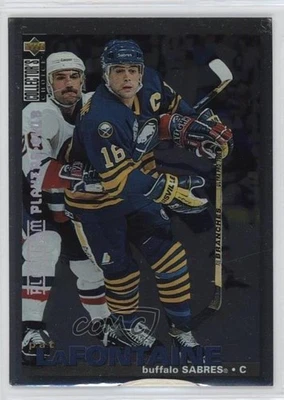 1995-96 Upper Deck Collector's Choice Platinum Player's Club Pat LaFontaine HOF - Image 1 of 2