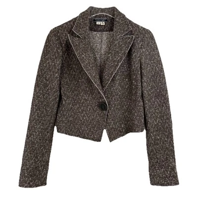 Peruvian Connection BIELLA Wool Blazer Jacket Women Small Crop USA Boho Peasant - Image 1 of 4