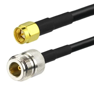 Câble coaxial RF coaxial Bingfu N femelle vers SMA mâle KSR195 câble d'extension 20 cm - Photo 1/3