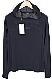 GYMSHARK Women`s Black Hoodie S Pullover Activewear Long Sleeve - Picture 1 of 9