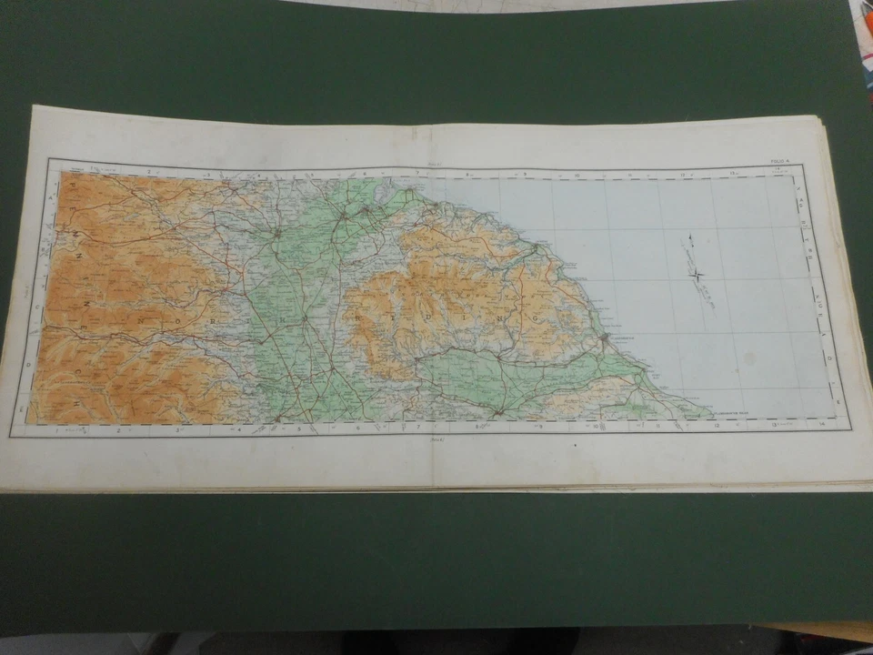 MAPA RICHMOND GRANDE DE LOS VALLES DE N YORKS 100 % ORIGINAL POR ORDNANCE SURVEY C1922 EN MUY BUENA CONDICIÓN Foto 1 de 1