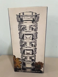 Florero de cristal de plomo genuino vintage Cristal d' Arques Francia 24 % (pbo) - Imagen 1 de 8