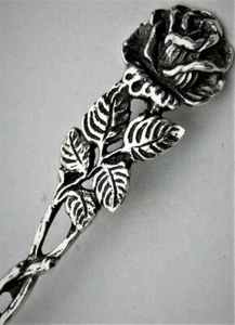 Hildesheimer Rose Sahnekelle Sahnelöffel Löffel ALBO 835er Silber floral (A44) - Bild 1 von 2