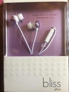 Altec Lansing Womens/Ladies In Ear Lilac Headphones w/ Braided Cable + Ear Tips - Picture 1 of 2