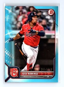 2022 Bowman Jose Ramirez #67 Sky Blue Cleveland Guardians - Picture 1 of 2