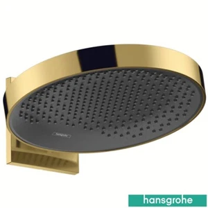 Hansgrohe Rainfinity 360 1 Jet Polished Gold Overhead Shower & Wall Connector - Picture 1 of 7