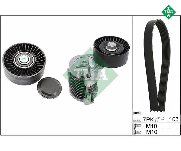 Keilrippenriemensatz INA 529004910 für BMW 1er 3er 3er Coupe - Bild 1 von 1