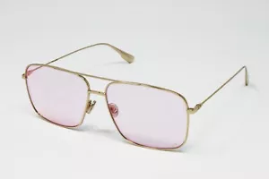 Dior Sunglasses Stellaire 03S Women's Square Metal Rose Gold 57mm Violet Lens - Picture 1 of 5