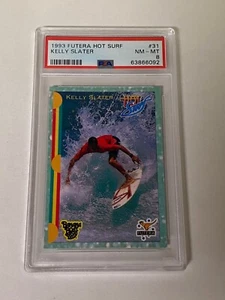 KELLY SLATER PSA 8 NM-MT 1993 FUTERA HOT SURF SURFING CARD - Picture 1 of 2