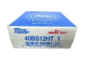 👀NEU MARTIN SÄBELZAHN BOHRUNG RITZEL 40 KETTE 12 ZÄHNE 1" BOHRUNG 40BS12HT 1 - Bild 1 von 4