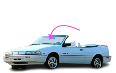 Подходит: 1990-1994 Chevrolet Cavalier-Pontiac Sunbird 2D Con переднее ветровое стекло стекло - Изображение 1 из 4