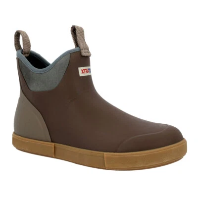 XTRATUF Men's Vintage 6in Anckle Deck Brown Boots (XMAB-V900)