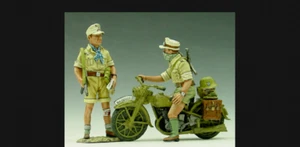 King & and Country AK025 Afrika Korps Motorcycle Team - Retired - Rare - Boxed - Picture 1 of 5