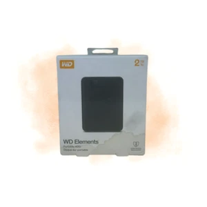 Disque dur externe portable WD 2 To Elements - Noir - Photo 1/8