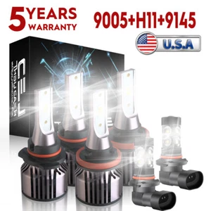 Faro delantero LED haz alto/bajo + bombillas antiniebla 10000K para Ford F 150 2015-2020 - Imagen 1 de 21