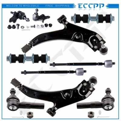 10pcs Front Complete Suspension Kit Lower Control Arms For Toyota Paseo & Tercel - Image 1 of 4