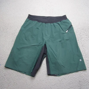 Lululemon Shorts Uomo Verde Performance Palestra Corsa Allenamento Assert - Foto 1 di 11