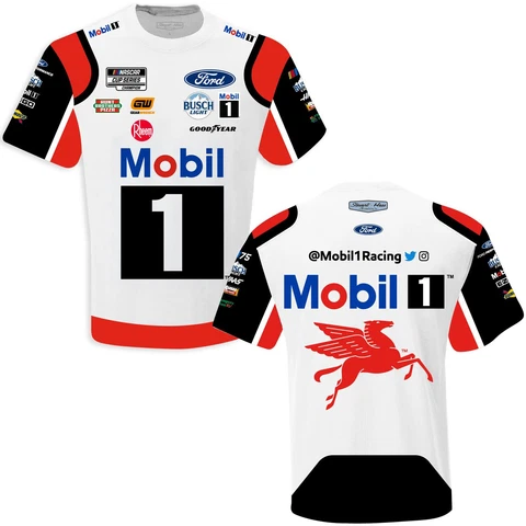Kevin Harvick 2023 Mobil 1 Sublimated Uniform Pit Crew T-Shirt Cover