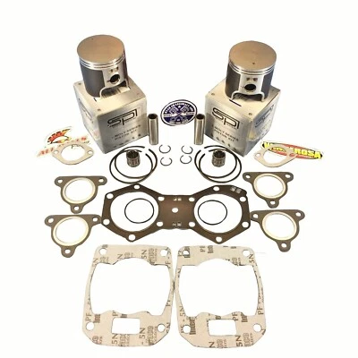 NEW POLARIS SPI .010 PISTONS TOP END GASKET KIT 1999-2003 550 FAN RMK SKS SPORT - Image 1 of 4