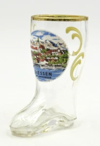 Vintage Diessen Germany Souvenir Stiefelform Schnapsglas Sammlerstück handbemalt - Bild 1 von 9