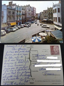ANTIGUA POSTAL VINAROZ CASTELLON 1973 PLAZA GENERAL JOVELLAR VINAROS CC03477 - Imagen 1 de 2