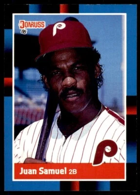 1988 Donruss - Juan Samuel #288 Philadelphia Phillies Baseball Card - Image 1 of 2
