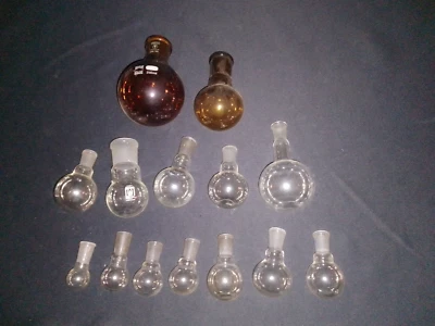 1 Konvolut 14 x Glas Kolben Laborglas - Bild 1 von 4