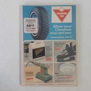 1978 1979 Fall Winter Canadian Tire Catalogue Catalog Automotive Hardware Canada - Imagen 1 de 9