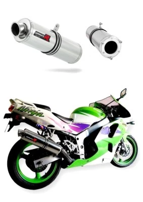 Silencieux échappement exhaust DOMINATOR ROND KAWASAKI ZX6R 95-97 + DB KILLER - Photo 1/4