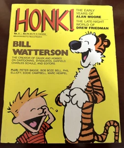 Sharp 1987 HONK! # 2 Bill Watterson interview Alan Moore CALVIN AND HOBBES cover - Picture 1 of 6