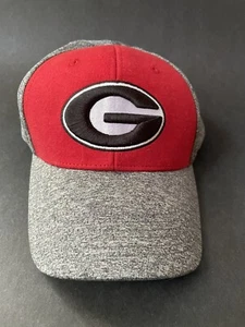 georgia bulldogs Red Gray Hat By Russell Athletic Adjustable Unisex - Picture 1 of 7